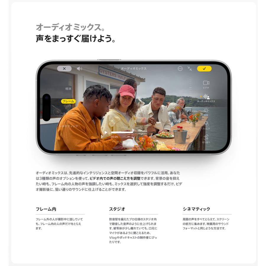 iPhone SIMフリー iPhone16 128GB ブラック [Black] MYDQ3J/A A3286 未