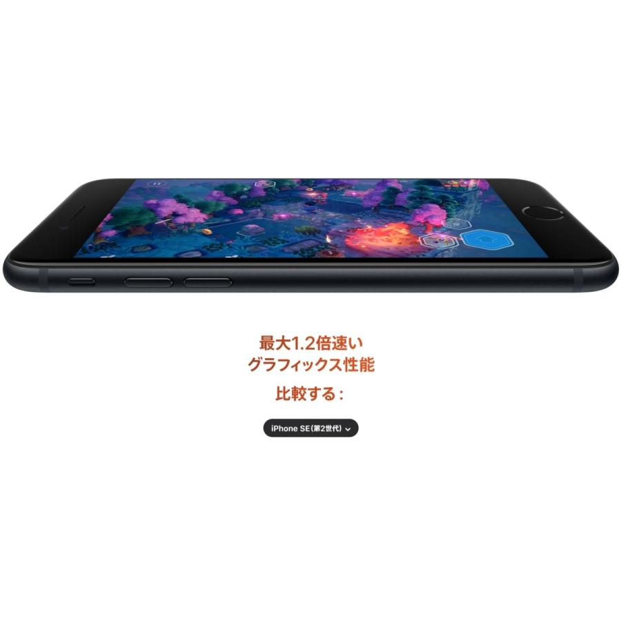 iPhone SE（第3世代） SIMフリー iPhoneSE(第3世代) 64GB ミッドナイト 