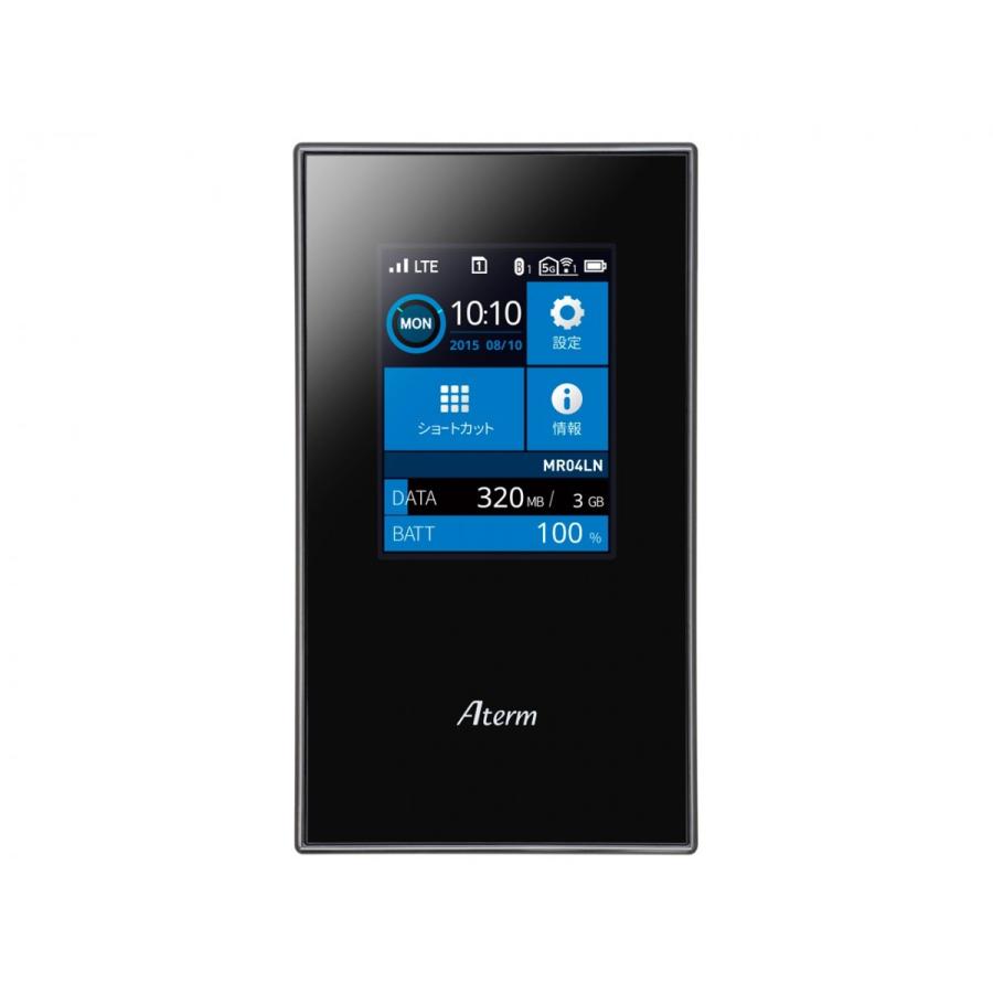 NEC MR04LN Aterm Mobile Router Siries SIMFREE 黒 [Black] 未使用品 白ロム Wi-Fi ...