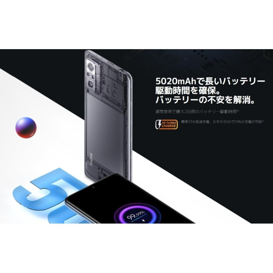 Redmi SIMフリー Note 10 Pro 6GB RAM 128GB ROM グレイシャーブルー