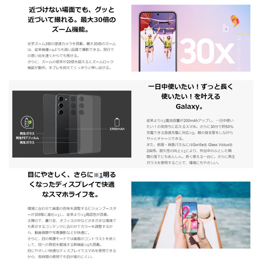 Galaxy S SIMフリー S23 SC-51D ファントムブラック [Phantom Black