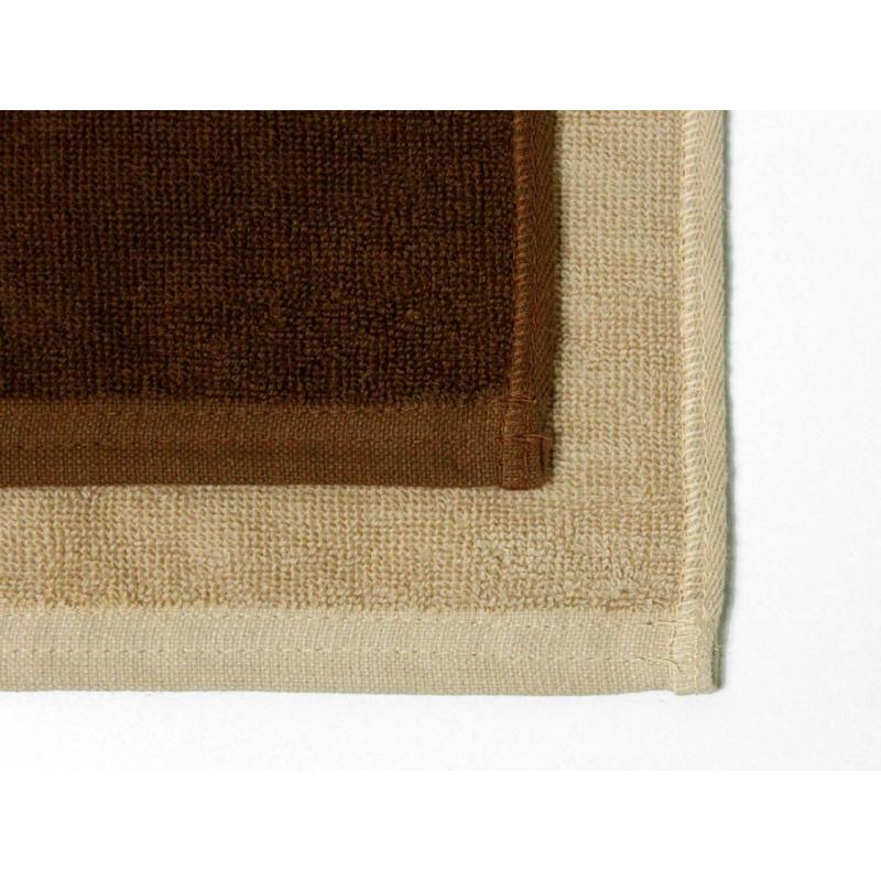 超大判バスタオル (タオルシーツ) 業務用 約120×210cm レピア織り スレン染め 2530匁 ブラウン系 同色5枚セットの画像