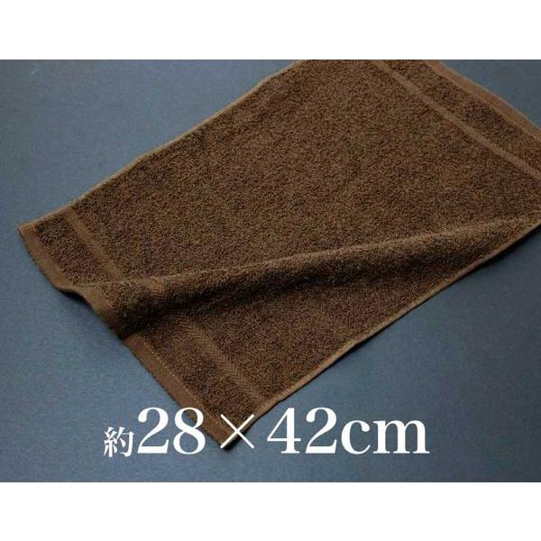 国産 おしぼり ソフト加工 約28×42cm 100匁 日本製 ブラウン 120枚セット_1