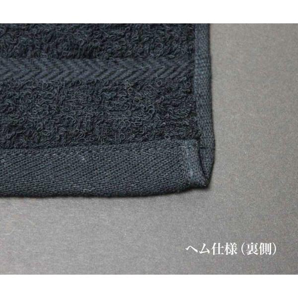 国産 黒 おしぼり ソフト加工 約28×42cm 100匁 日本製 ブラック 120枚セットの画像