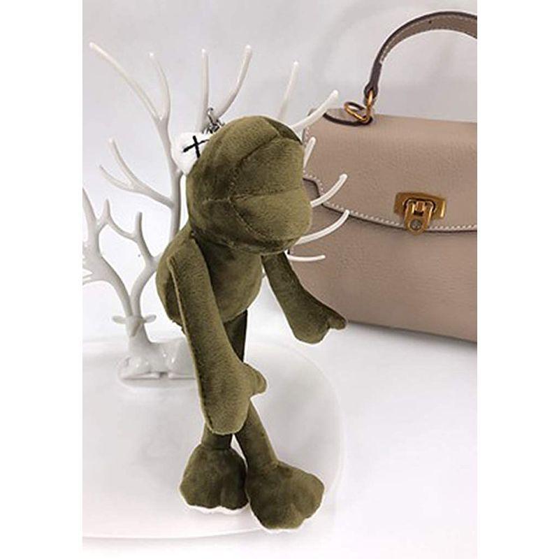 可愛いキーホルダー 蛙キーホルダー ぬいぐるみ かえる キーチャーム レディース バッグチャーム かわいい キーチェーン 車用アクセサリー 魅力の