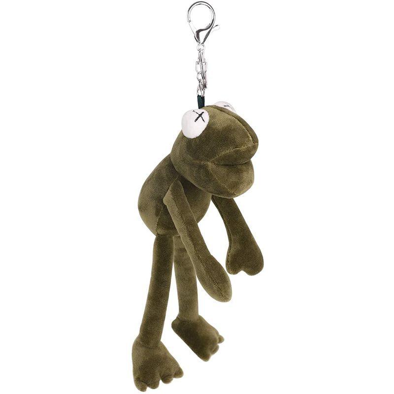 可愛いキーホルダー 蛙キーホルダー ぬいぐるみ かえる キーチャーム レディース バッグチャーム かわいい キーチェーン 車用アクセサリー 魅力の