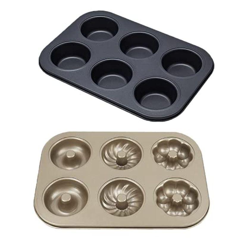 1486円 超激安特価 Vorcool カヌレ型 6個付 マフィン天板 粘りにくいケーキ型