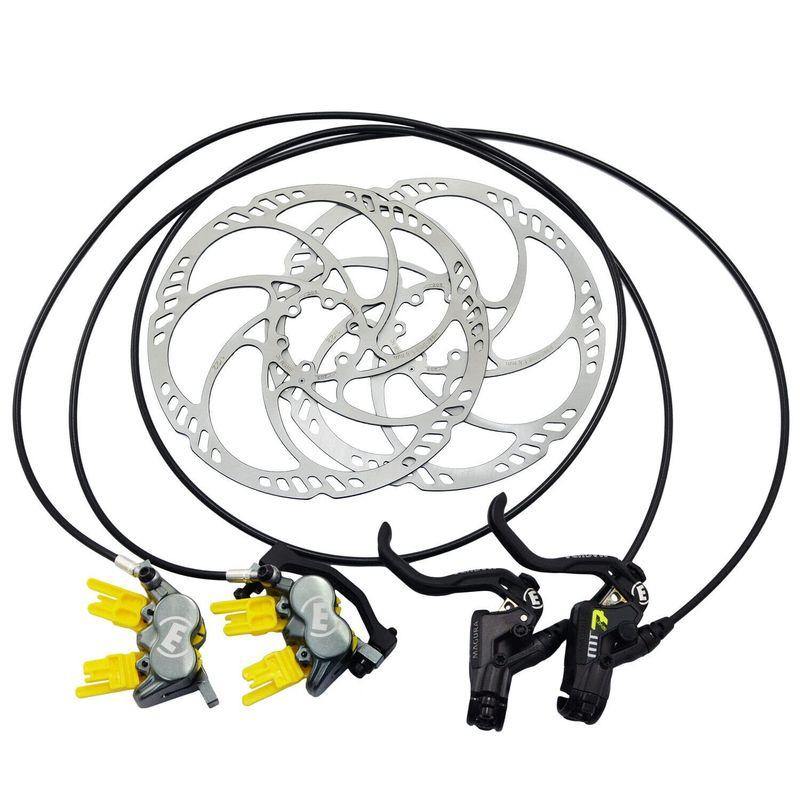Magura MT7 Pro 4Piston Post Mount Hydraulic Disc Brake Set w/ 203mm R