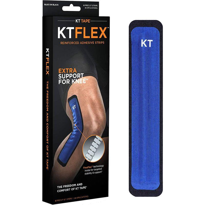 大人気! KT TAPE(ケーティーテープ) テーピング 膝関節 テープ 8枚入り USBJ KTF サポート用 KTフレックス テーピング ブルー  テーピング