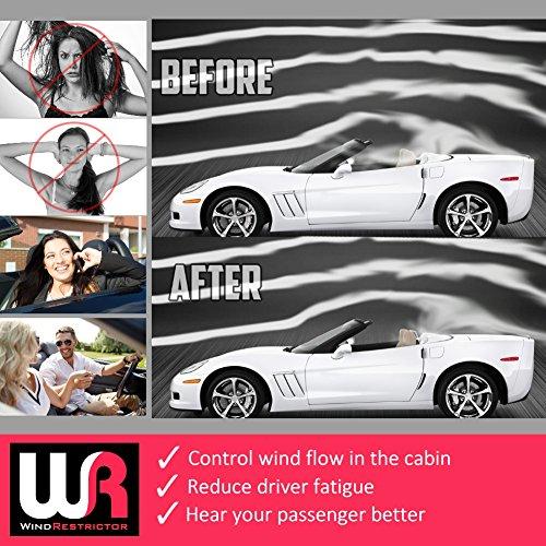 WindRestrictor - コンバーチブル用ウィンドディフレクター 2005-2013年式シボレーコルベットC6対応 - 空気の流れをコントロールし、バックドラフトとノイズ WindRestrictor - コンバーチブル用ウィンドディフレクター 2005-2013年式シボレーコルベットC6対応 - 空気の流れをコントロールし、バックドラフトとノイズ