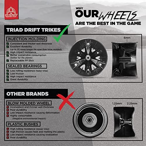 【早い者勝ち！】 TRIADカウンターメジャー・プロドリフトトライク、ドリフト用18インチビッグホイールスライダー、プレミアム品質、耐久性のある後輪、2ポジション調整バケッ 【TMF1471016371】(51312円)