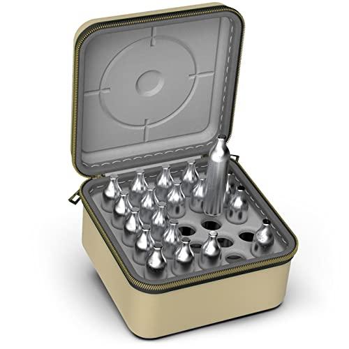 SHBC 12 g CO 2カートリッジケース安全エアソフトピストルハンティングBBガンサイレント旅行整理ホルダークロスマン・ウマレックス対応