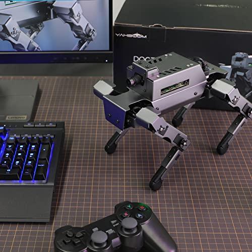 Raspberry Pi 4 B四足歩行ロボット犬トイ電子犬12-DOFバイオニックロボットプログラミング可能な大人用人工知能ロボットDOGZILLA with Pi 4 B