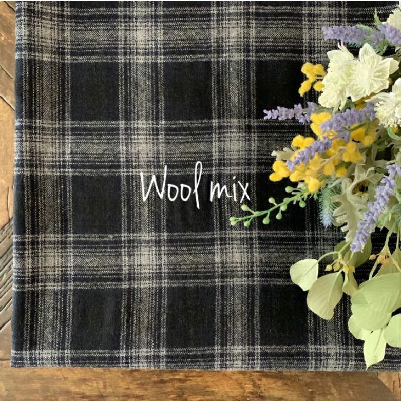 期間限定 ウール混 チェック ブラック グレー Aknewsasia Com