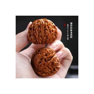 2個 天然クルミ 文玩クルミ ウォールナット 直径 41-42mm クルミ 健康