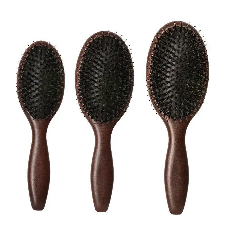 即納商品 ヘアブラシ 猪毛 プレゼント 高級 パドルブラシ 頭皮