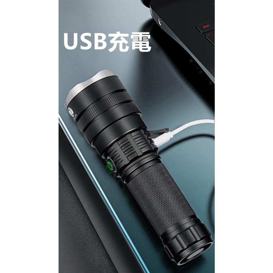 LEDライト 懐中電灯 ハンディライト ズーム機能 フラッシュライト 緊急