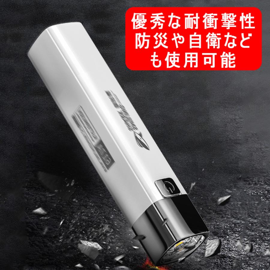 led 懐中電灯 小型 超高輝度 USB充電式 18650リチウム ハンディライト 