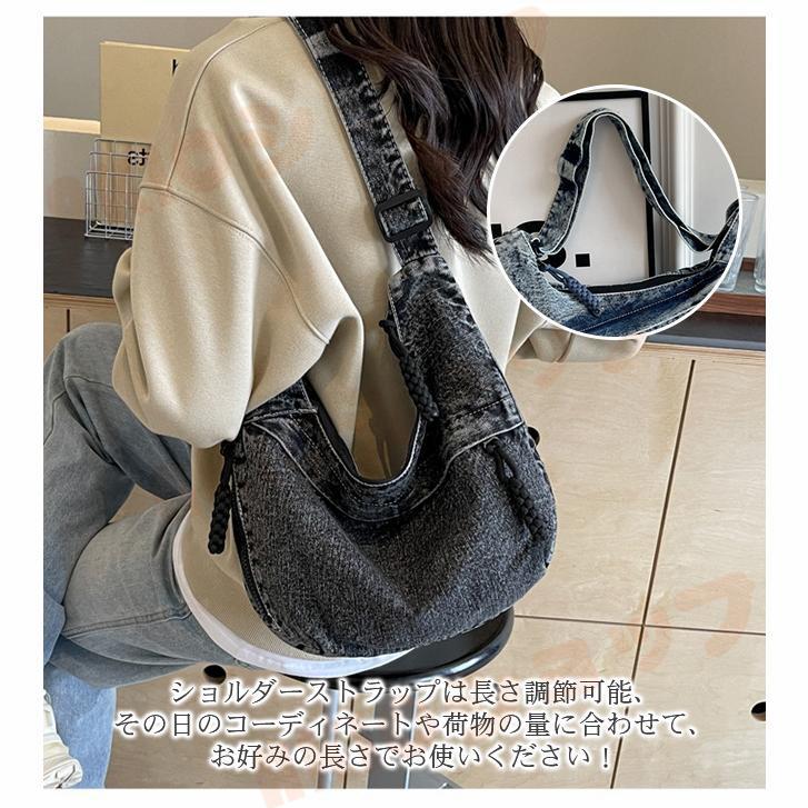 ひめ　デニムトートバッグ　ブラック&グレー　2個セット デニムバッグ トートバッグ ショルダーバッグ 2way 斜めがけバッグ 鞄