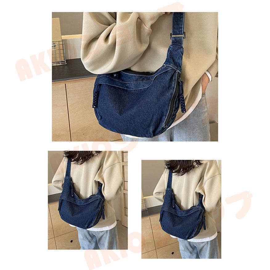 デニムバッグ トートバッグ ショルダーバッグ 2way 斜めがけバッグ 鞄