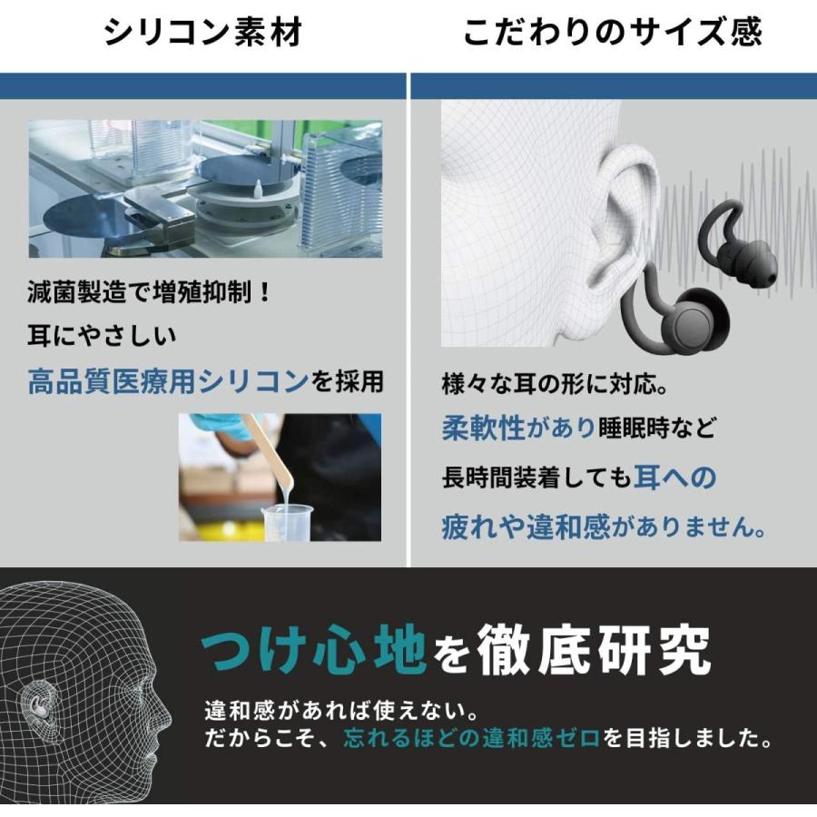耳栓 睡眠 遮音 高性能 飛行機 シリコン ライブ用 いびき 防音 耳せん