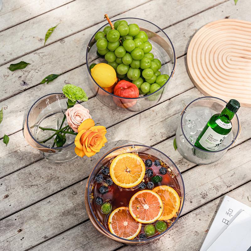 フルーツバスケット 北欧ガラスサービングトレイキャンディー 収納