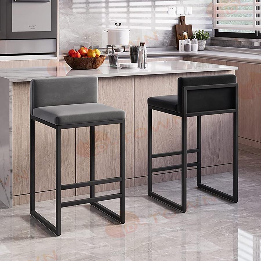 北欧カウンターチェア バーチェア カウンターチェア 45/50/55/60/65/70/75/80cm メタルフレームとフットレスト付き カウンターチェア バーブラック xazcaz2778 |  | 02