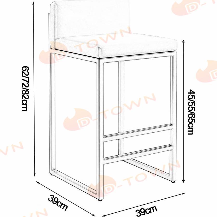 北欧カウンターチェア バーチェア カウンターチェア 45/50/55/60/65/70/75/80cm メタルフレームとフットレスト付き カウンターチェア バーブラック xazcaz2778 |  | 05