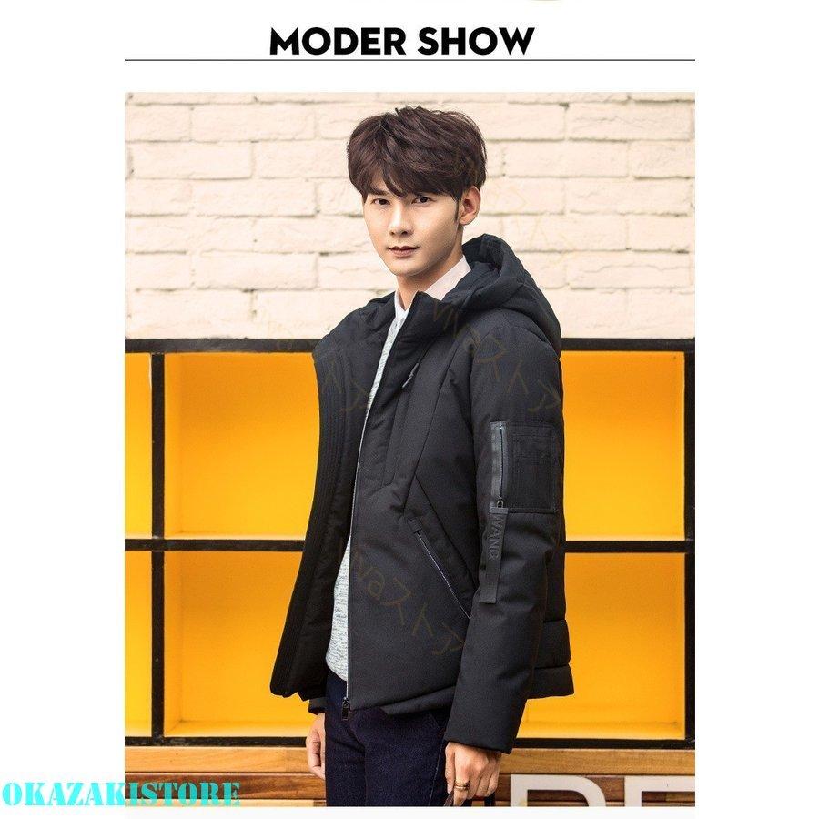 通販でクリスマス 中綿ジャケット メンズ 紳士用 防風 冬防寒 秋 ファスナー アウター ダウンコート 厚手 フード付き ショート丈 中綿ダウンジャケット メンズ ダウンジャケット ファッション 紳士用 無地 軽量 ダウン コート アウター