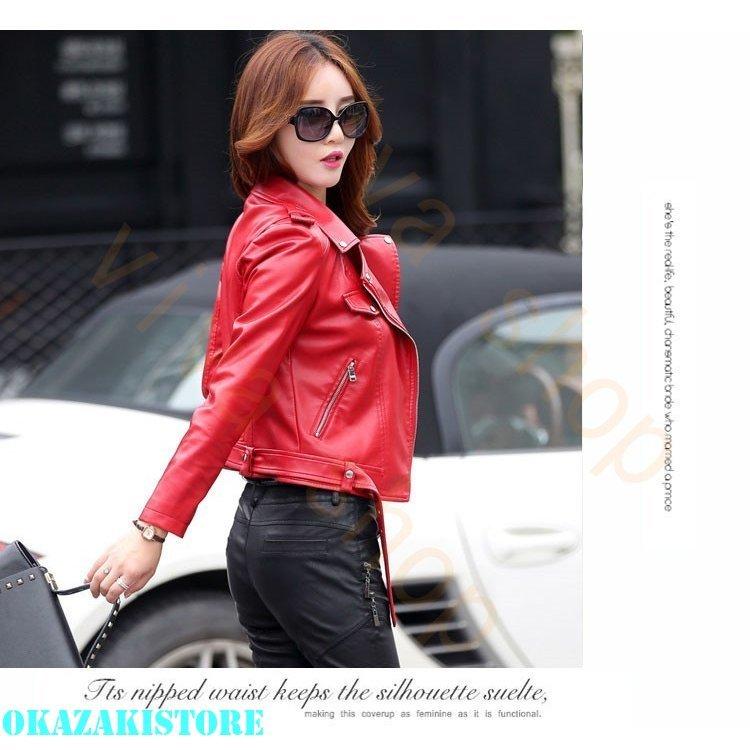 安い 取扱 店 レディースジャケット Pu レザージャケット バイクジャケット レディース 3シーズン 春 秋 冬 ライダースジャケット エレガント 買っ た Www Superavila Com