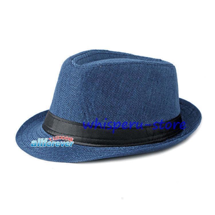 帽子 メンズ ハット 中折れハット 無地 中折れ帽 UVカット 紳士帽子 綿麻風 hat 紳士用 紫外線カット｜akionlineshop｜09