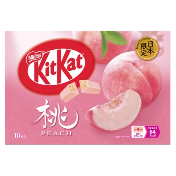 キットカット ミニ 桃 ピーチ 1袋(9個入り) (kitkat peach 10pc