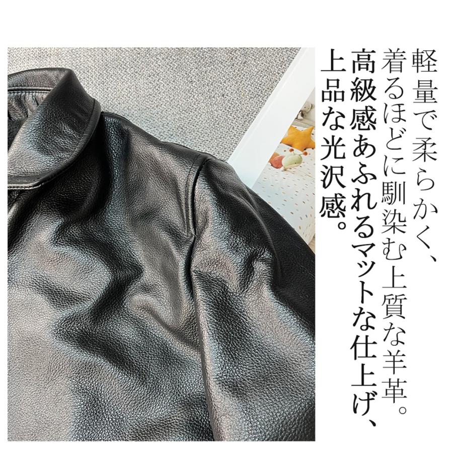 新品タグ付き✨【UABONI】レザージャケット 羊革 ブラック52 2026年最新】UABONI ライダースの人気アイテム - メルカリ