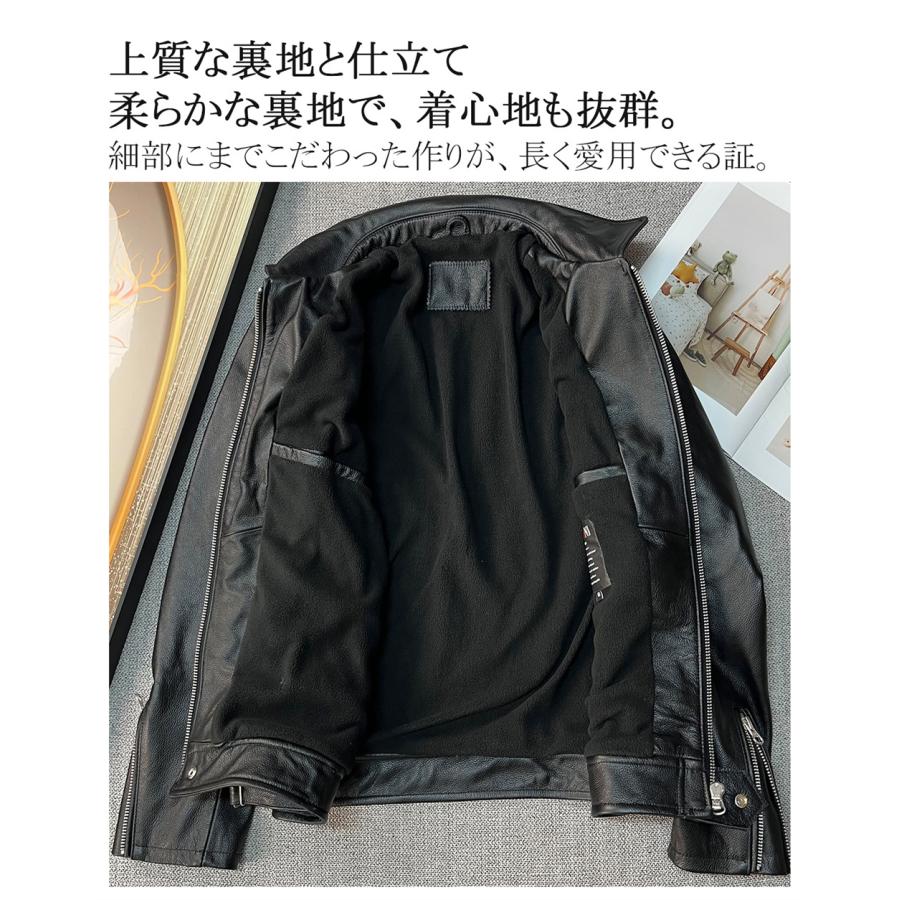 新品タグ付き✨【UABONI】レザージャケット 羊革 ブラック52 楽天市場】ライダースジャケット EU製 Uaboni Paris ユアボニ パリ発
