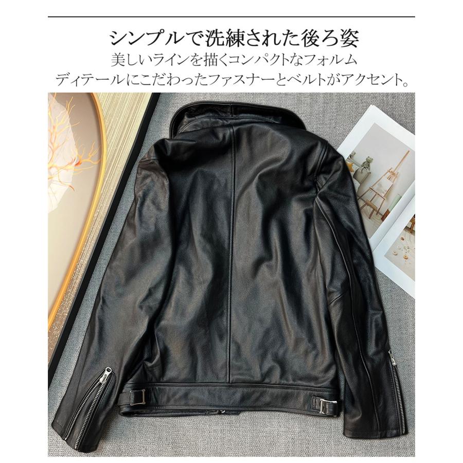 新品タグ付き✨【UABONI】レザージャケット 羊革 ブラック52 2026年最新】UABONI ライダースの人気アイテム - メルカリ
