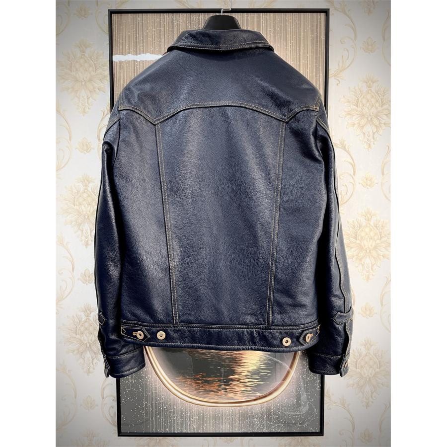 レザージャケット EU製 UABONI*Paris*ユアボニ 牛革 重厚 個性 レザージャケット EU製 UABONI*Paris*ユアボニ 牛革 重厚 個性