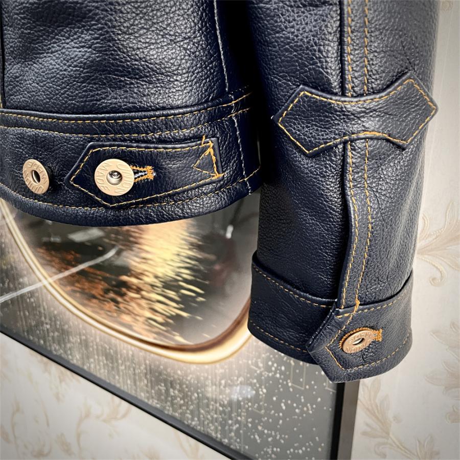 レザージャケット EU製 UABONI*Paris*ユアボニ 牛革 重厚 個性 レザージャケット EU製 UABONI*Paris*ユアボニ 牛革 重厚 個性