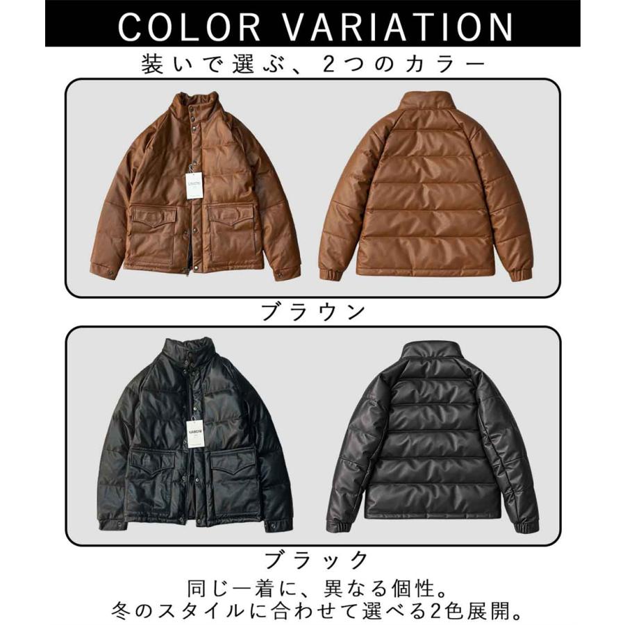 20%OFF レザー ダウンジャケット EU製 Uaboni Paris ユアボニ パリ発