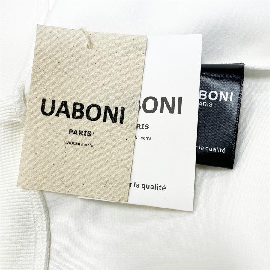 トレーナー EU製＆定価4万 UABONI*Paris*ユアボニ*パリ発 コットン100％ 上品 快適 ロゴ スウェット カットソー カジュアル 定番 男女兼用 2色選択可 送料無料｜akira2024-store｜17