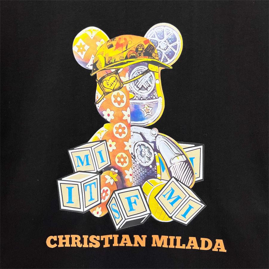 半袖 Tシャツ EU製 christian milada・ミラノ発 コットン100 半袖 Tシャツ EU製 christian milada・ミラノ発 コットン100