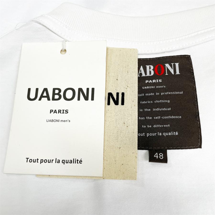 50%OFF 半袖 Tシャツ EU製 Uaboni Paris ユアボニ パリ発 上質コットン 