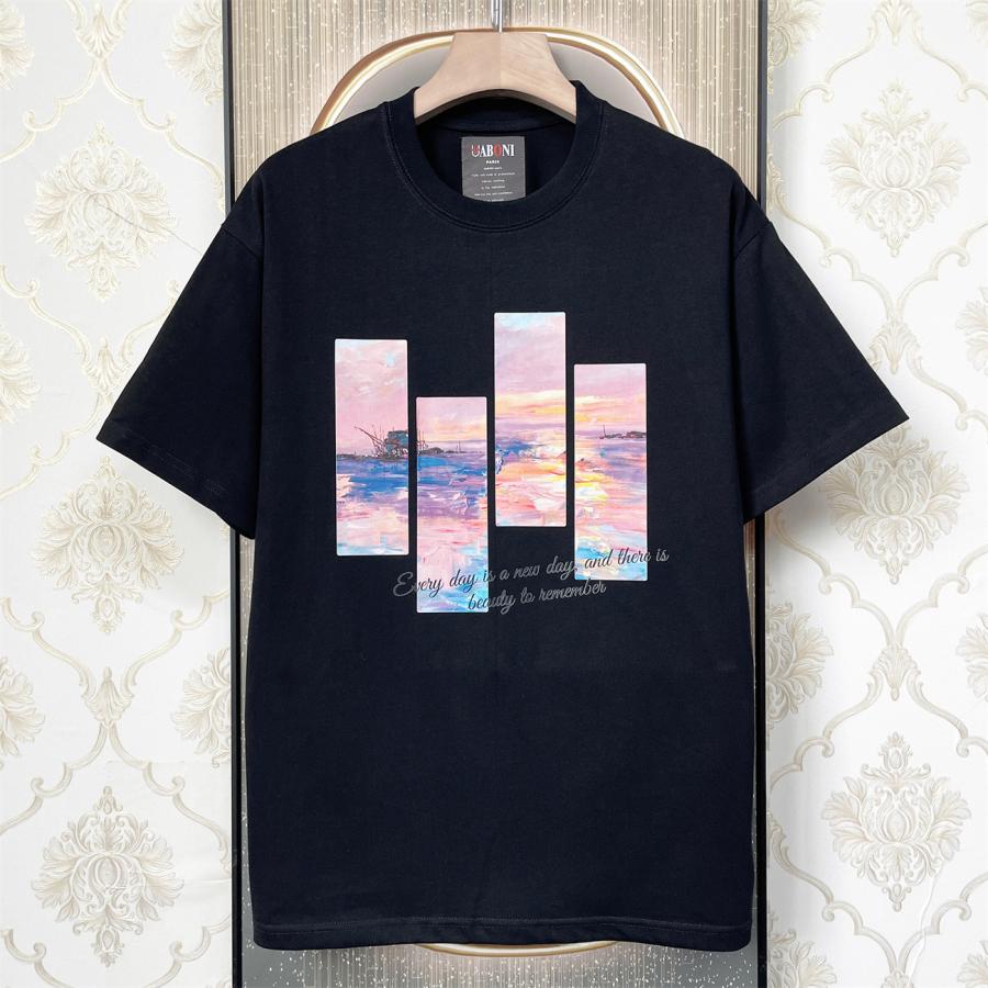 半袖 Tシャツ EU製 Uaboni Paris ユアボニ パリ発 上質コットン
