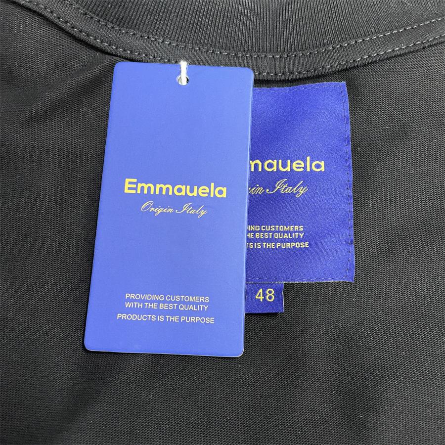 半袖 Tシャツ 定価2万 Emmauela・イタリア・ミラノ発 コットン100％ 速乾 吸汗 薄手 速乾 バラ ロゴ カットソー スウェット 個性 おしゃれ 定番 男女兼用 日常｜akira2024-store｜14