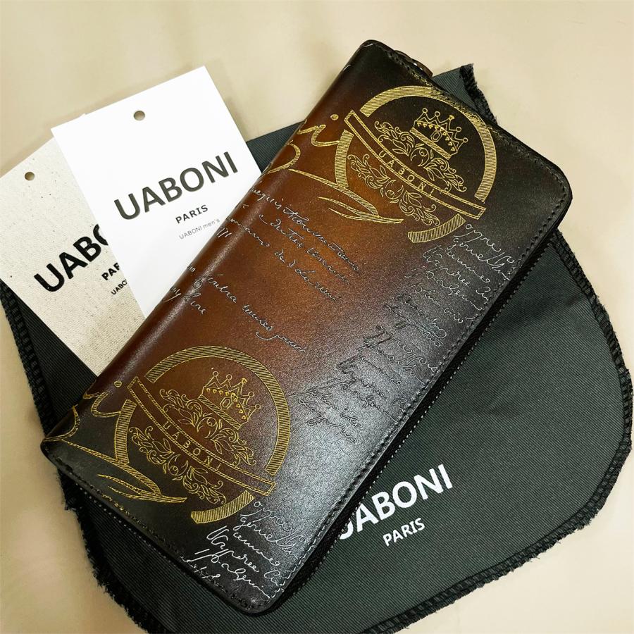 未使用品　UABONI  ユアボニ　パティーヌ　ラウンド　長財布 ラウンドファスナー長財布 EU製 特注限定品 UABONI*ユアボニ*幻