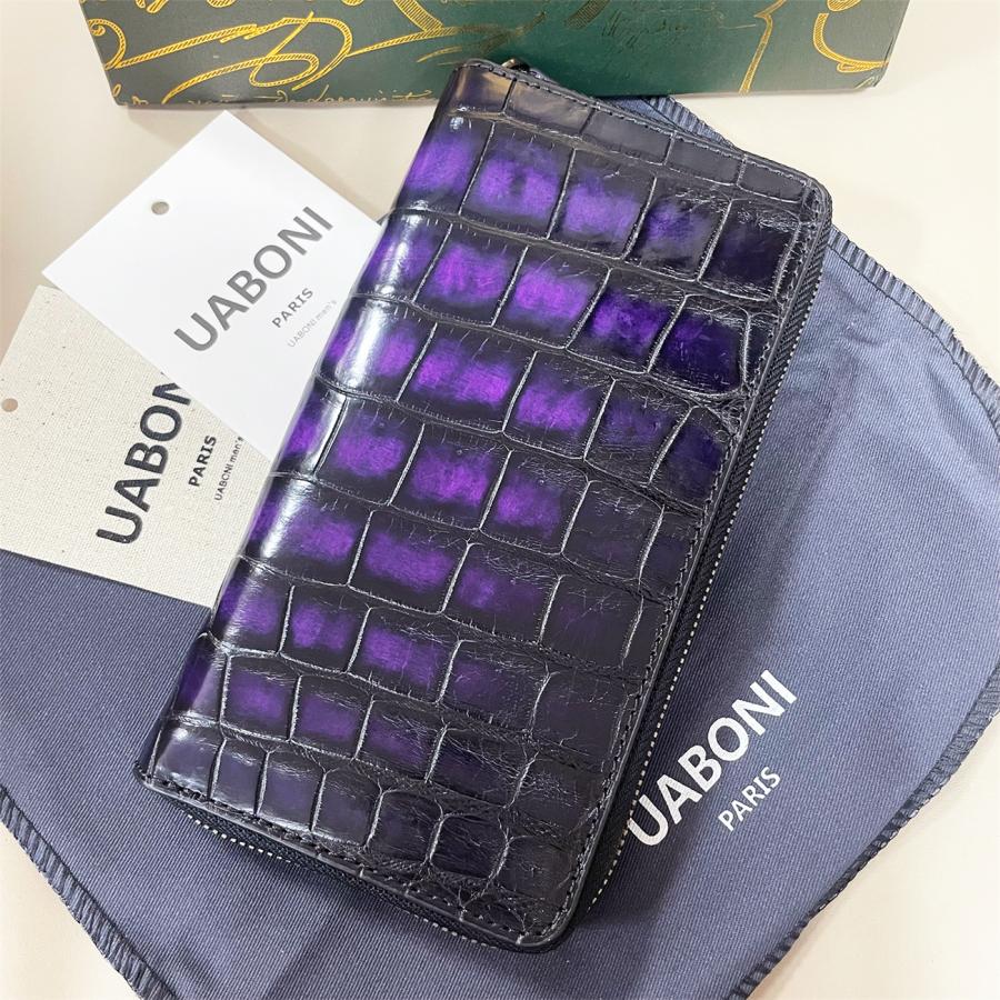 アリゲーター・ファスナー長財布 EU製 UABONI ユアボニ 希少 アリゲーター・ファスナー長財布 EU製 UABONI ユアボニ 希少