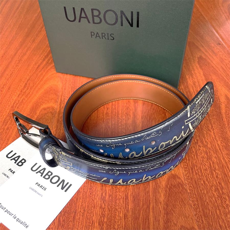 ベルト EU製 UABONI ユアボニ 幻のパティーヌ 手染 手作り ベルト EU製 UABONI ユアボニ 幻のパティーヌ 手染 手作り