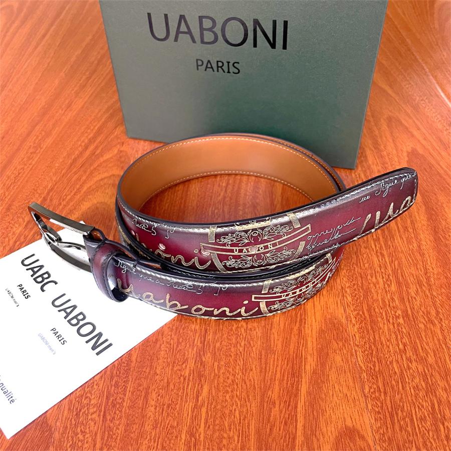 ベルト EU製 UABONI ユアボニ 幻のパティーヌ 手染 手作り ベルト EU製 UABONI ユアボニ 幻のパティーヌ 手染 手作り