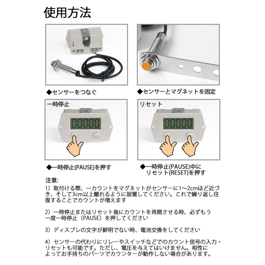 小型 デジタルカウンター 自動 数取り器 1〜99999まで 数量