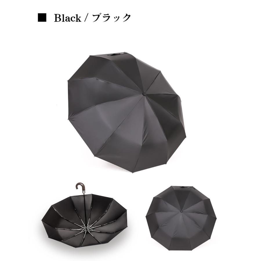 グレーのウッドハンドル折りたたみ傘 ALG / 折りたたみ遮光傘 シルバーコーティング UVカット 晴雨