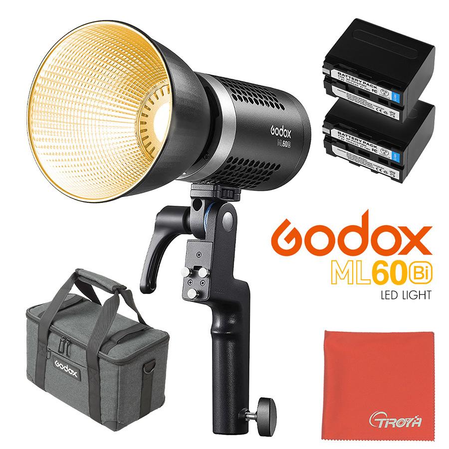 日本公認代理店品] Godox ML60Bi 60W 手持ち式LEDライト 2800K〜6500K 